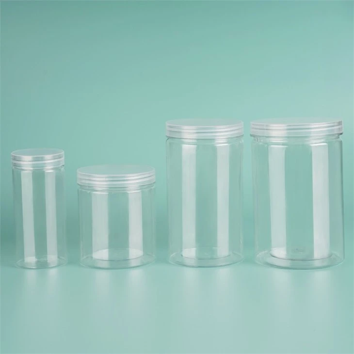 50ml 100ml 200ml Transparent Pet Plastic Storage Jar