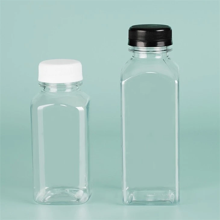 Food Grade Clear 10oz 12oz Juicer Bottle With Screw Cap