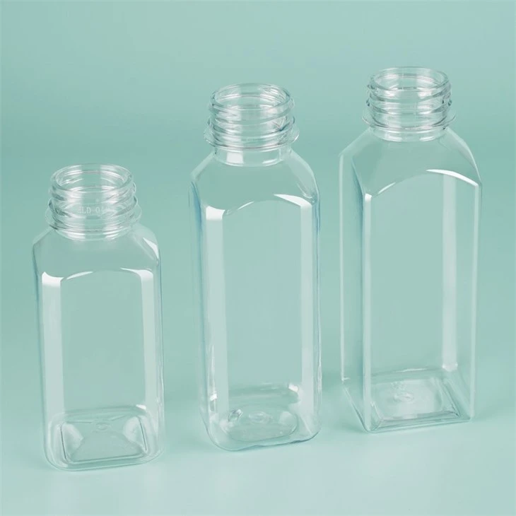 Food Grade Clear 10oz 12oz Juicer Bottle With Screw Cap